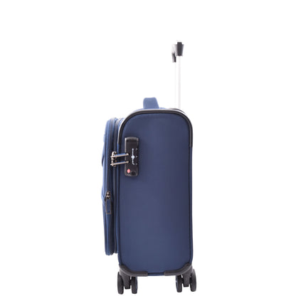 Expandable 8 Wheel Soft Luggage Japan Navy 4