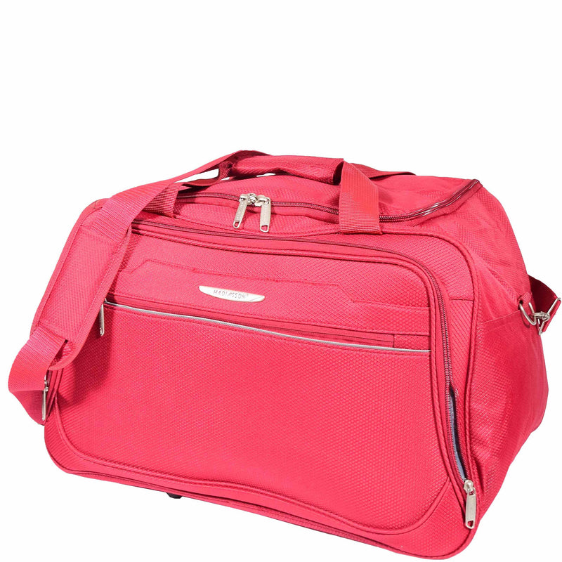 Holdall Travel Duffle Mid Size Bag Weekend HOL304 Red 4