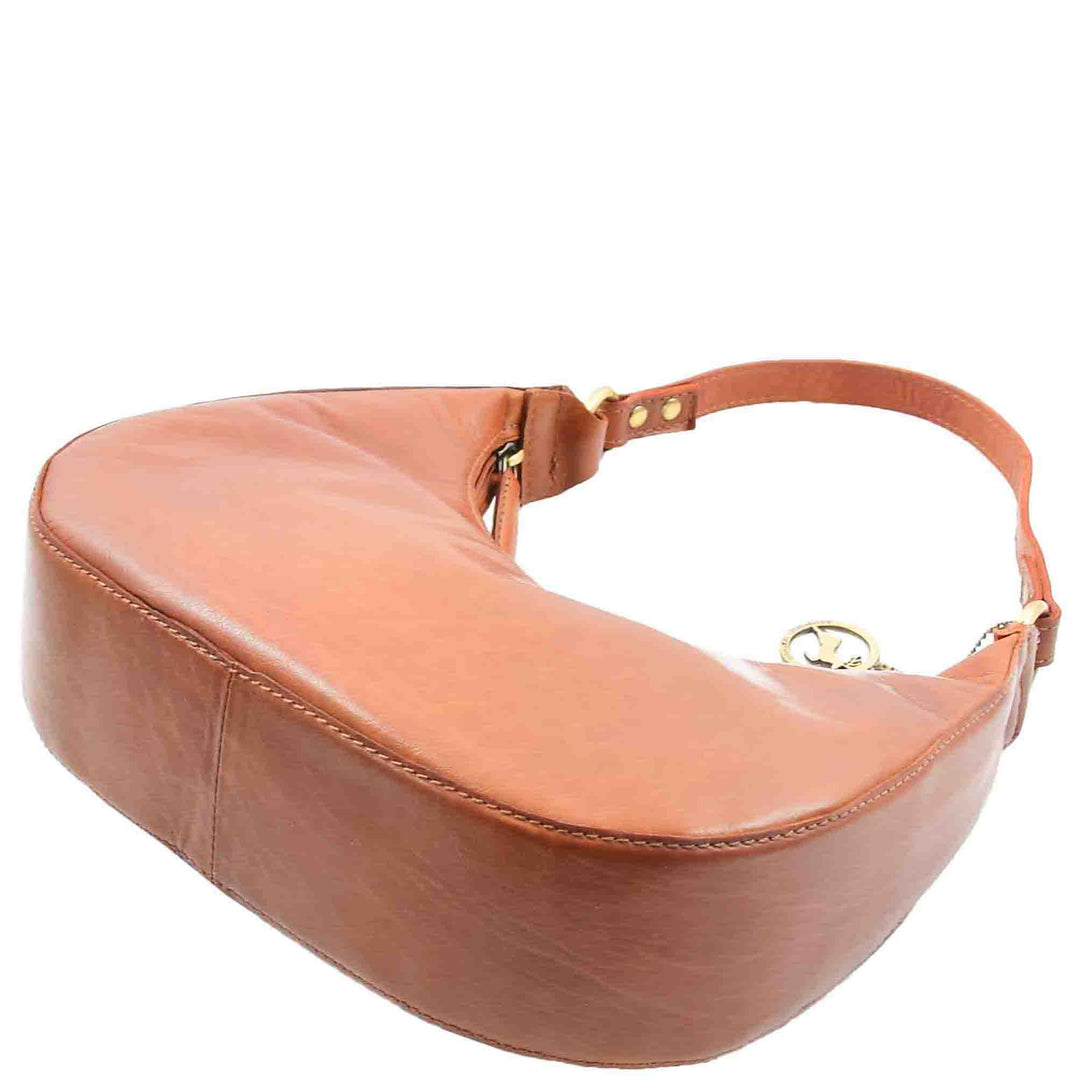 Hogsback Leather Womens Classic Leather Shoulder Hobo Bag | House of Leather