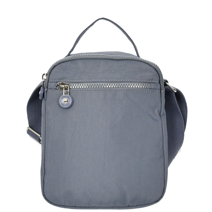 Men's Cross Body Bag Multiple Zip Compartments Lightweight Messenger Bag Shaun Blue