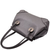 Leather Shoulder bag For Women Zip Medium Tote Handbag Susan Grey 4