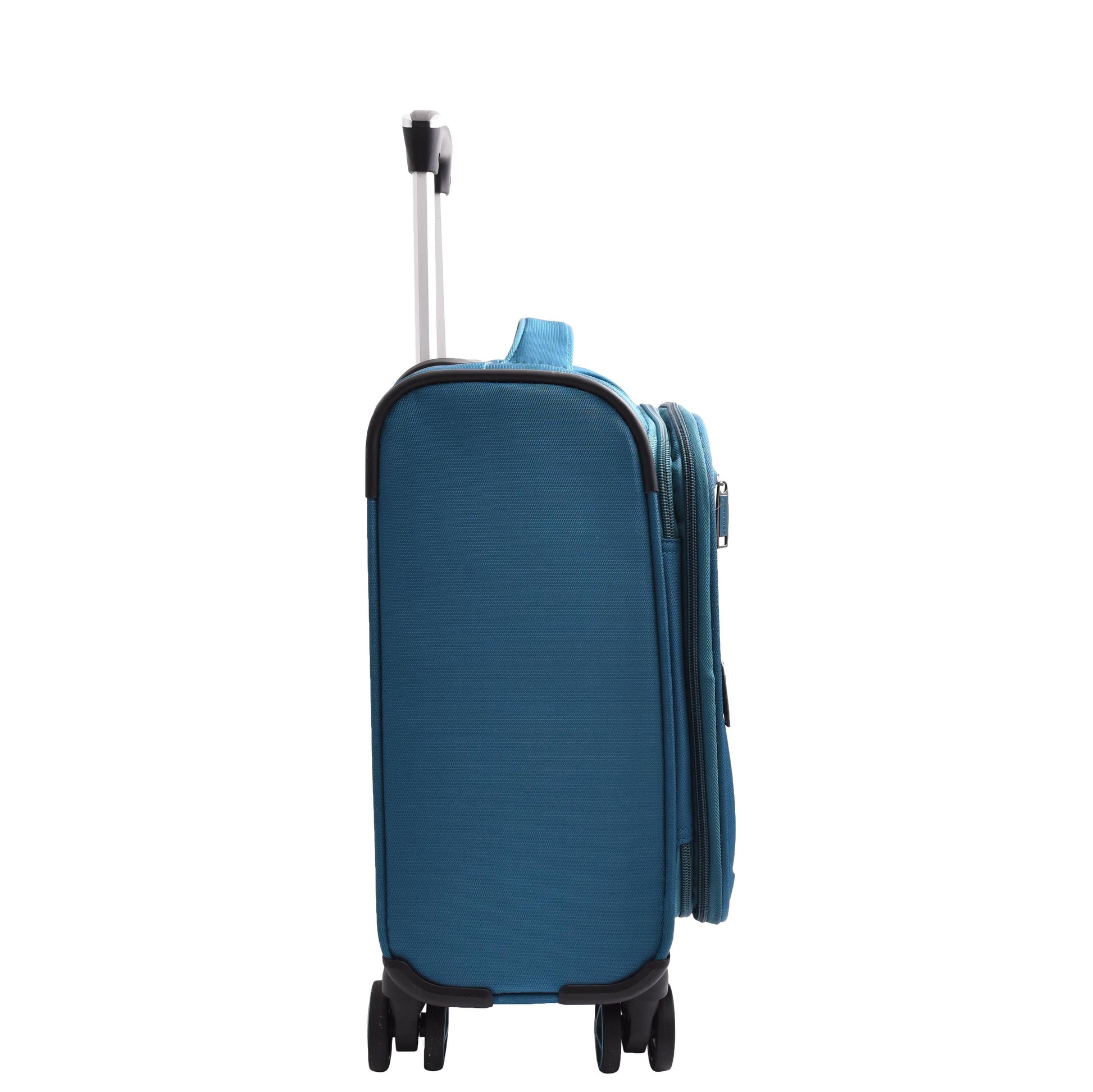 Expandable 8 Wheel Soft Luggage Japan Teal 4