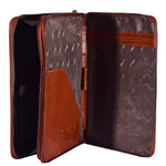 Real Leather Portfolio Case A4 Document Holder Cookbury Chestnut 4