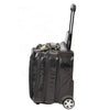 Leather Pilot Case Travel Laptop Bag Wheels HOL15 Black 4