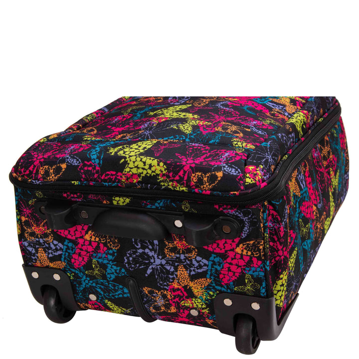 Soft Wheeled Luggage Printed Designs Voyra Butterfly 4