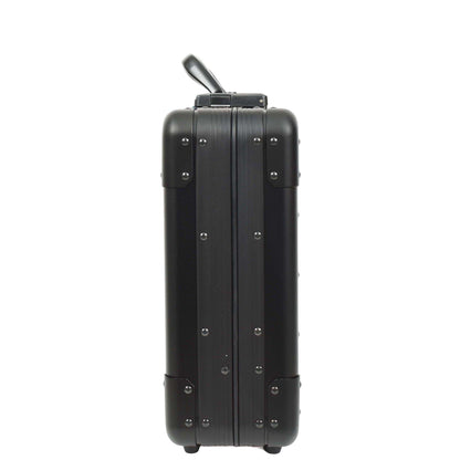 Carbon Black Aluminium Attache Case Twin TSA Combination HOL3496 4