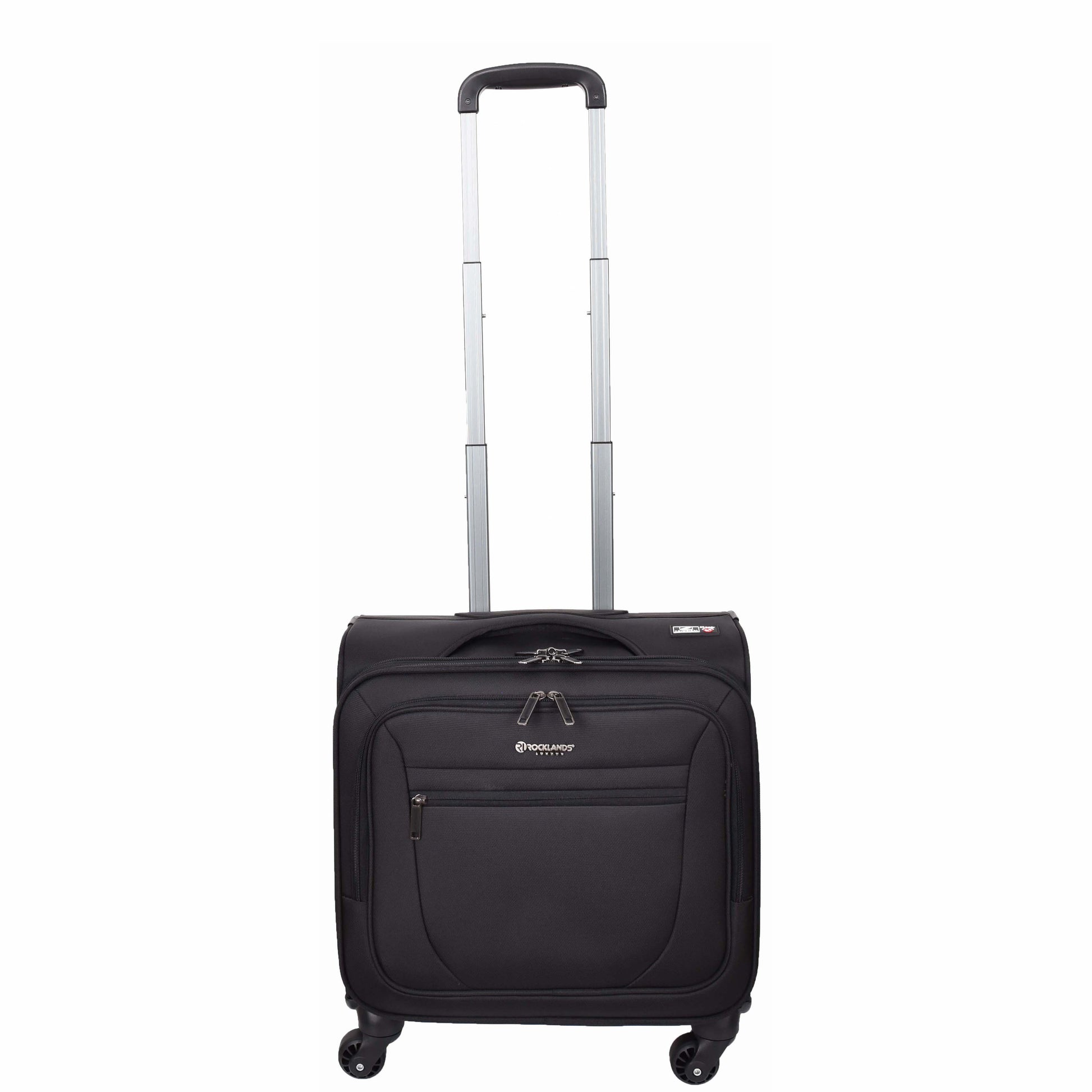 Travel Pilot Case Business Organiser Wheeled Trolley Cabin Bag Barnard Black 4