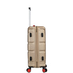 4 Wheel Spinner TSA Hard Travel Luggage Union Jack Taupe 11
