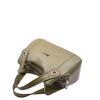Womens Grained Leather Shoulder Bag Zip Small Size Handbag Daisy Olive 5