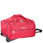 Wheeled Holdall Duffle Mid Size Bag HOL214 Red 1