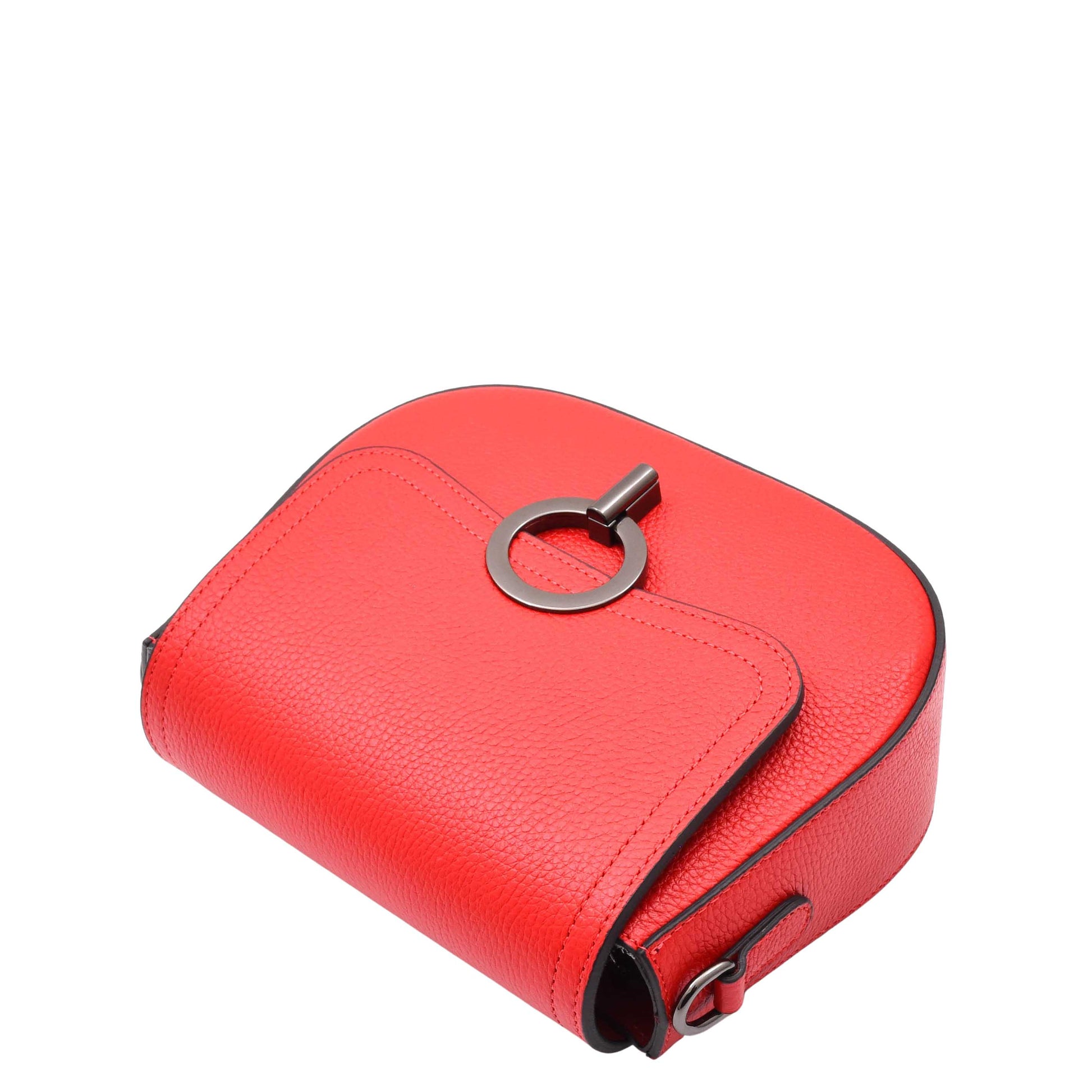 Real Leather Small Size Cross Body Bag for Women Zora Red 5