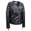 Womens Pure Leather Casual Biker Jacket Cross Zip Shelly 5