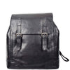 Leather Backpack Rucksack Secure Laptop 15 inch Bag Napoli Black 5