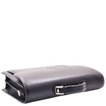 Real Leather Business Briefcase for Men Executive Bag HENRY Black 5