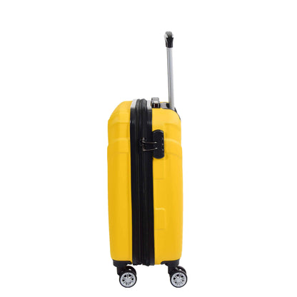 Expandable 4 Wheeled Cabin Hard Luggage Sydney Yellow 5