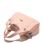Womens Grained Leather Shoulder Bag Zip Small Size Handbag Daisy Rose