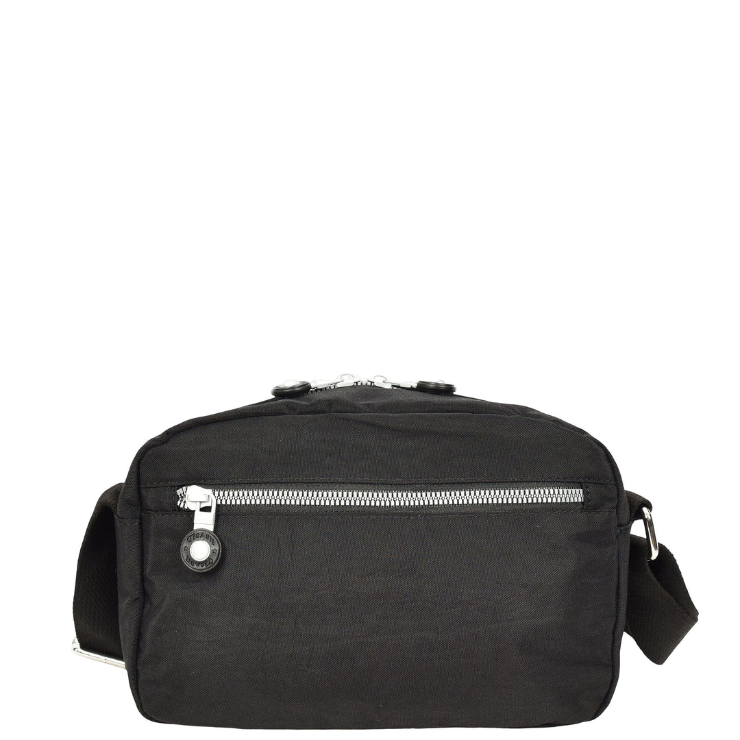 Womens Small Cross Body Bag Travel Organiser Sling Pouch Anya Black