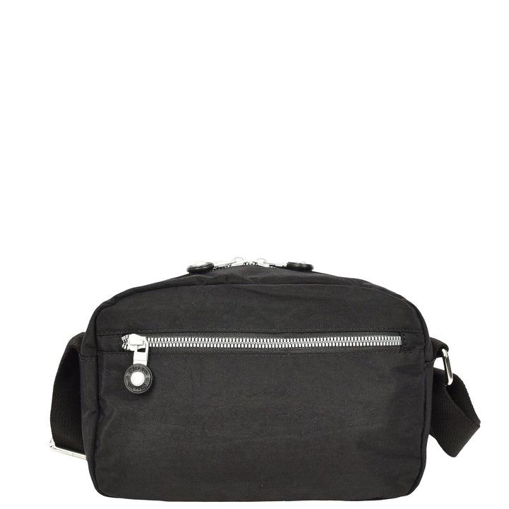 Womens Small Cross Body Bag Travel Organiser Sling Pouch Anya Black