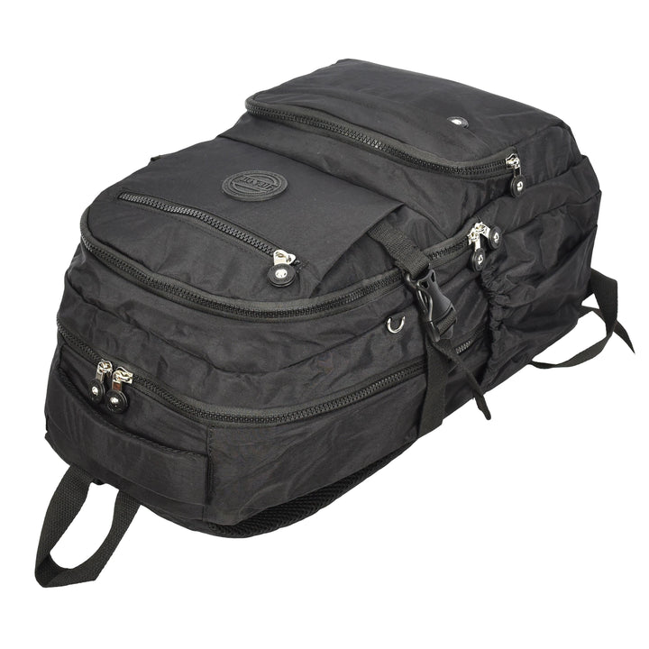 Backpack Lightweight Multiple-Compartment Rucksack with Spacious Storage Casual Use Daypack Colindale Black
