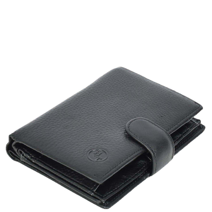 Real Leather Large Passport Holder Documents Boarding Pass ID Banknotes Wallet Neiva Black-7