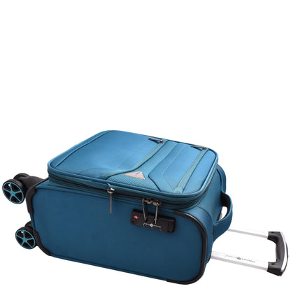 Expandable 8 Wheel Soft Luggage Japan Teal 6