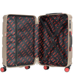 4 Wheel Spinner TSA Hard Travel Luggage Union Jack Taupe 22