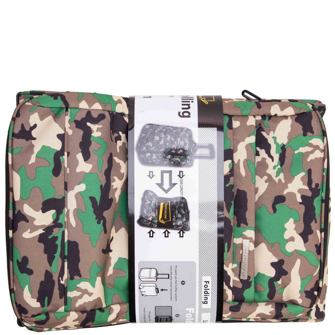 Soft Wheeled Luggage Printed Designs Voyra Marble Camouflage 6