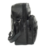 Soft Leather Man Bag Mens Cross Body Messenger Pouch HOL1541 Black 6