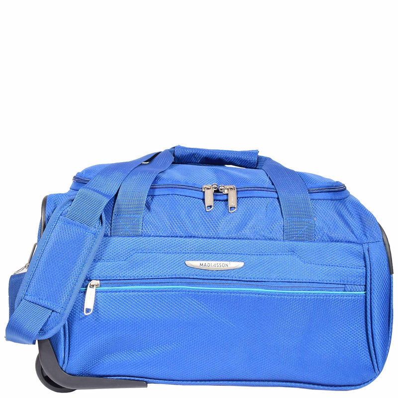 Wheeled Holdall Duffle Mid Size Bag HOL214 Blue 6