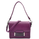 Womens Cross Body Messenger Bag Adjustable Shoulder Strap LINDA Purple 6