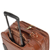 Leather Pilot Case Travel Laptop Bag Wheels HOL15 Chestnut 6