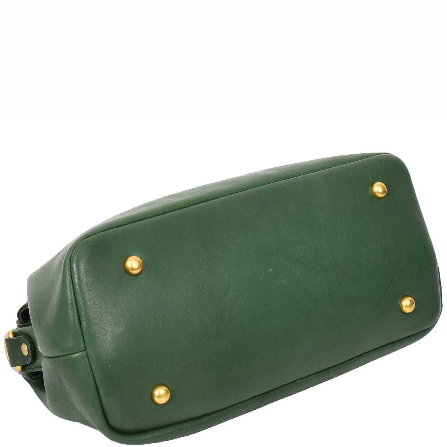 Womens Real Leather Bag Doctor Handbag HOL848 Green 6