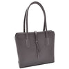 Leather Classic Tote Style Zip Opening Large Shoulder Bag CYNTHIA Grey 6