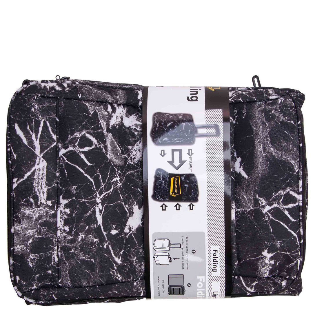 Soft Wheeled Luggage Printed Designs Voyra Marble 6