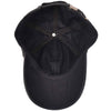 Classic Hat Leather Canvas Baseball Cap Black 5