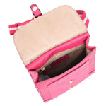 Womens Cross Body Leather Messenger Travel Bag HOL33 Pink 6
