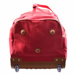 Wheeled Holdall Mid Size Duffle Bag HOL062 Red 5