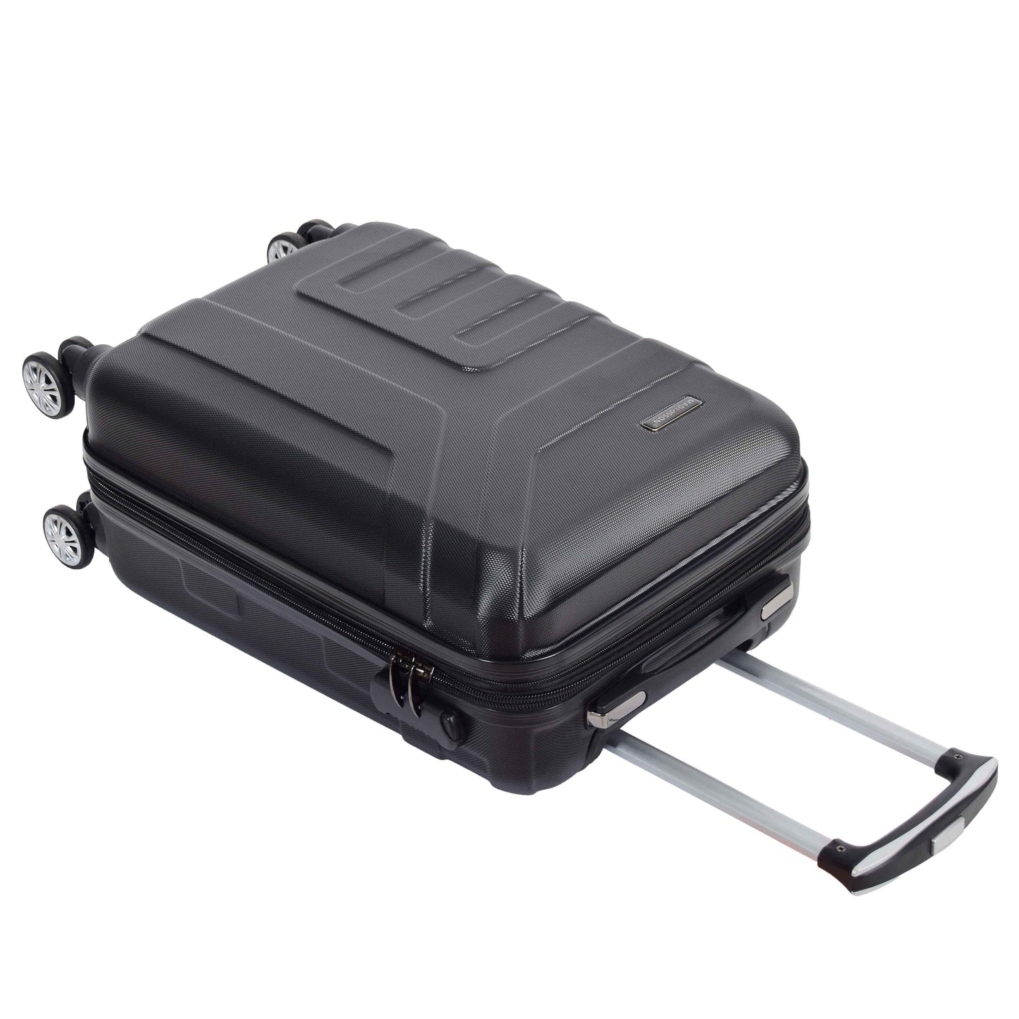 Expandable 4 Wheeled Cabin Hard Luggage Sydney Black 6