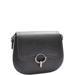 Real Leather Small Size Cross Body Bag for Women Zora Black 6