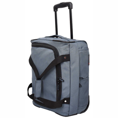 Wheeled Holdall Duffle Mid Size Bag HOL214 Grey 7