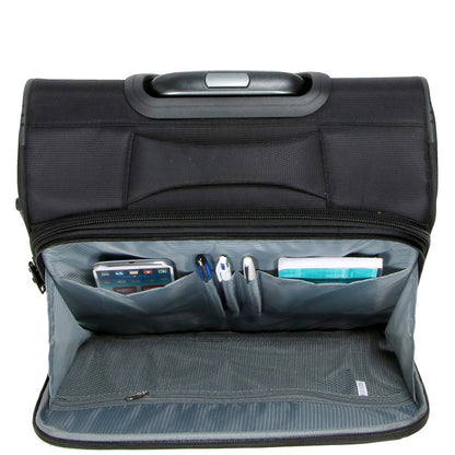 Business Organiser Office Travel Pilot Case 4 Wheeled Bag Black Troy 6