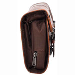 Real Leather Hanging Toiletry Wash Bag Mens Cruise Tan-5