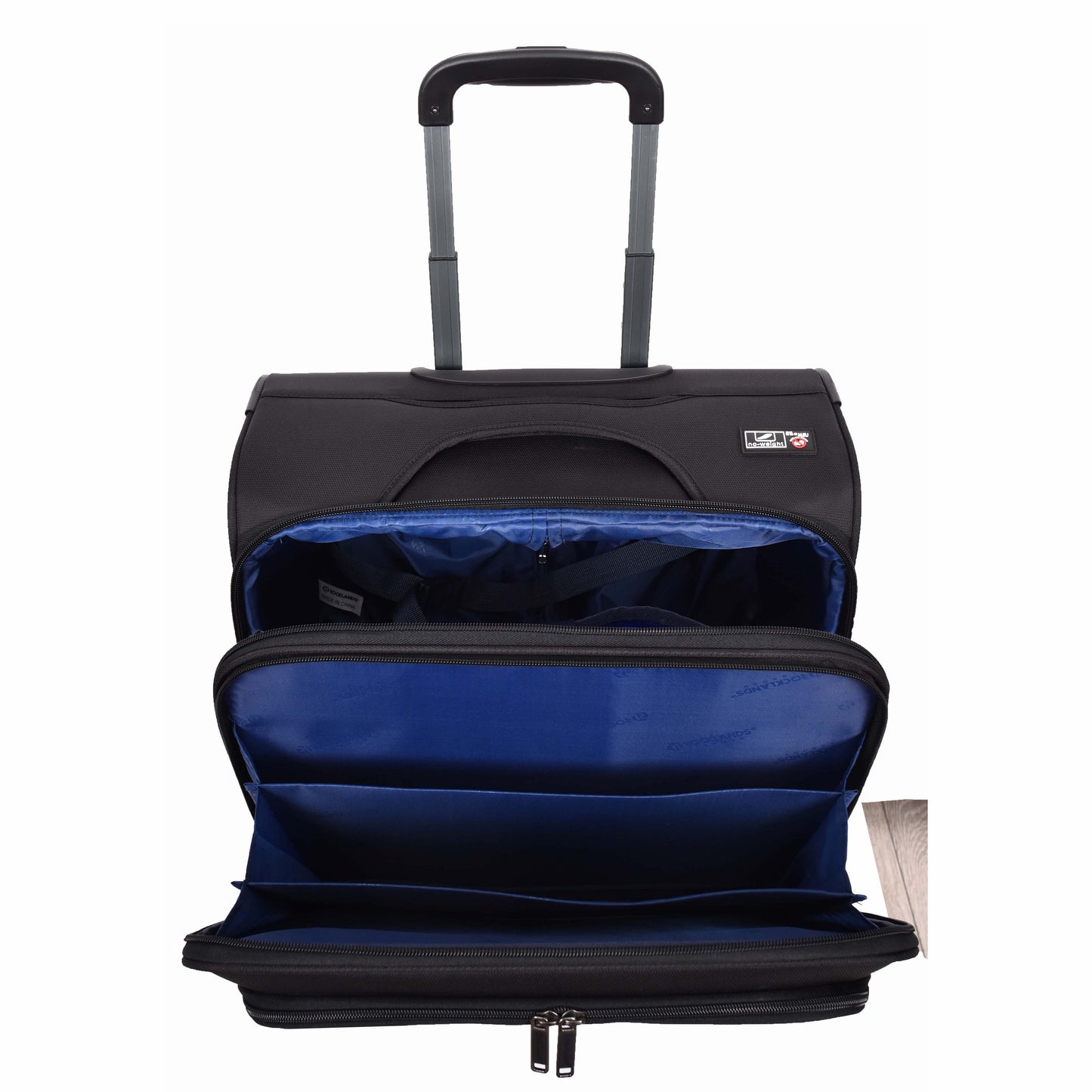 Travel Pilot Case Business Organiser Wheeled Trolley Cabin Bag Barnard Black 6