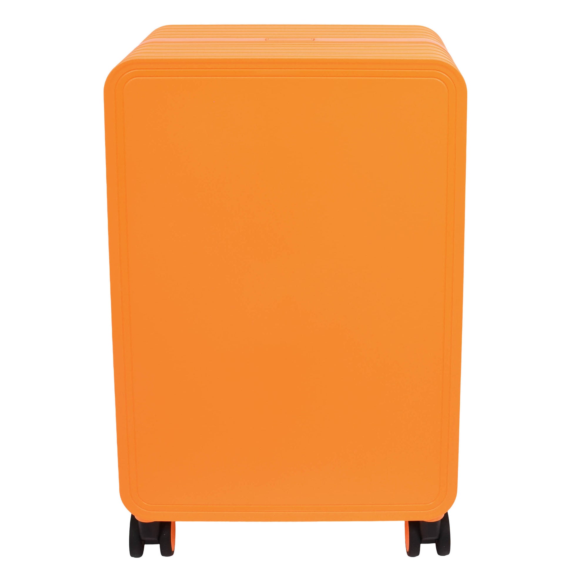 20" Cabin Size USB Port Suitcase Four Wheels Hard Shell Luggage Expedition Orange-7