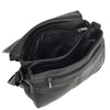 Womens Messenger Cross Body Leather Bag Medium HOL1591 Black 7