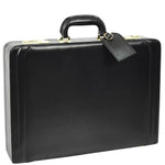 Leather Attache Classic Briefcase Grasmere Black 7