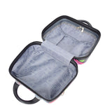 Hard Luggage Beauty Cosmetic Case Organiser Bag Hearts Print 8