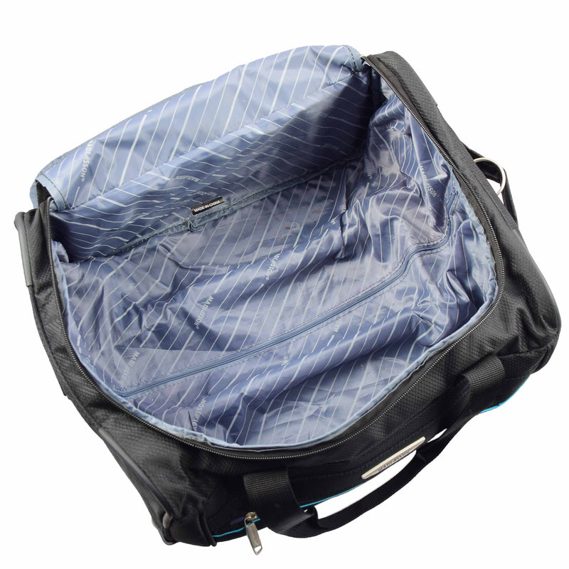 Wheeled Holdall Duffle Mid Size Bag HOL214 Black 7