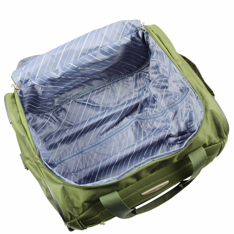 Wheeled Holdall Duffle Mid Size Bag HOL214 Khaki 7
