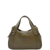 Womens Grained Leather Shoulder Bag Zip Small Size Handbag Daisy Olive 7